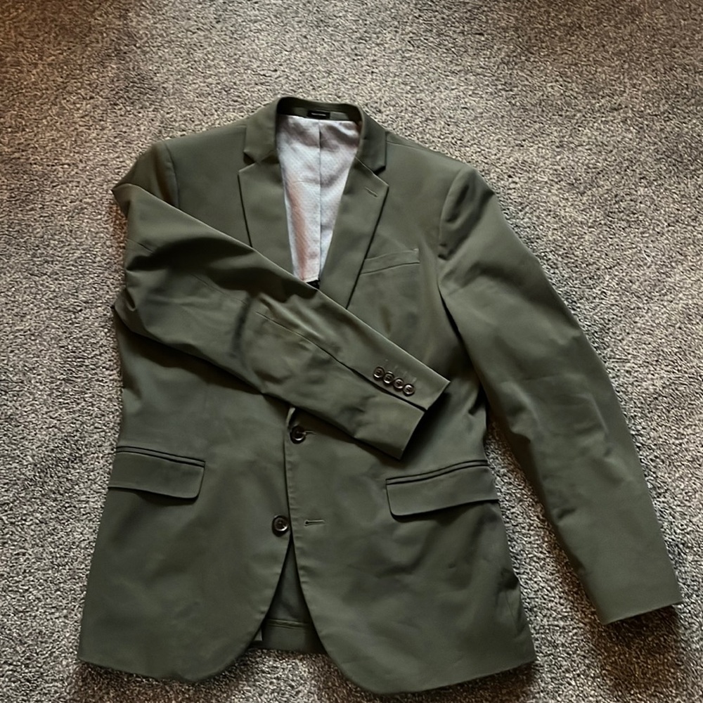 JF J.ferrar, green blazer, size M38/40 REG